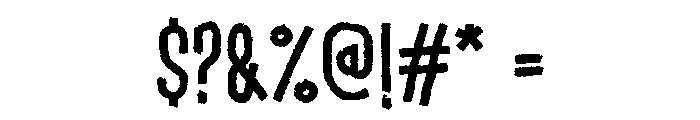 Outside Regular Font OTHER CHARS