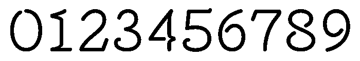 Overtime Lcd Medium Font OTHER CHARS