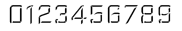 Overtime Lcd Regular Font OTHER CHARS