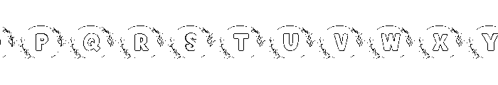 Oval Branch Font LOWERCASE