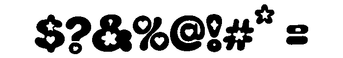 Ovaluna Bold Decorative Font OTHER CHARS