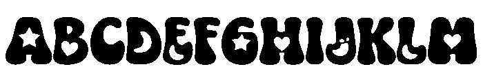 Ovaluna Bold Decorative Font UPPERCASE