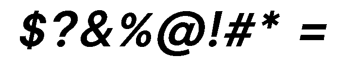 Ovelion SemiBold Italic Font OTHER CHARS