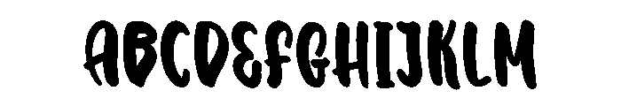 Over Point Font UPPERCASE