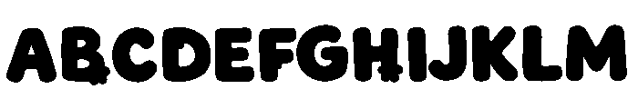 Over The Lazy Font UPPERCASE