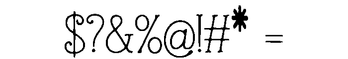 Overall Font OTHER CHARS