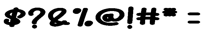 Overbold Font OTHER CHARS