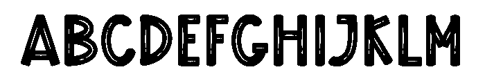 Overbold Font UPPERCASE