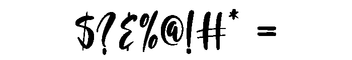 Overglows Regular Font OTHER CHARS