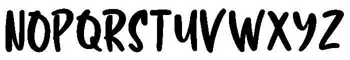 Overglows Regular Font LOWERCASE