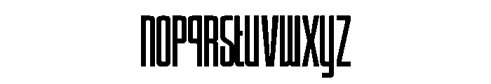 Overhead Regular Font LOWERCASE
