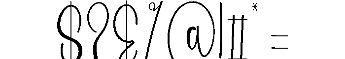 Overheating Font OTHER CHARS