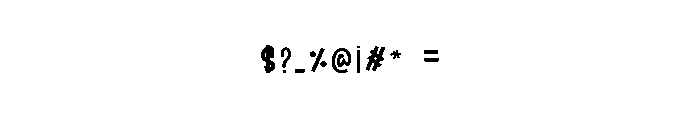 Overlike Font OTHER CHARS