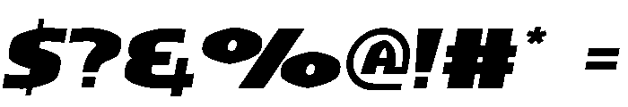 Overpowered Font OTHER CHARS