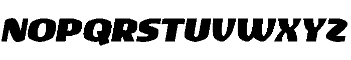 Overpowered Font LOWERCASE