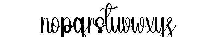 Overshine Font LOWERCASE