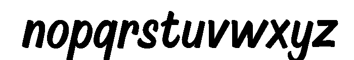 Oversign Regular Font LOWERCASE