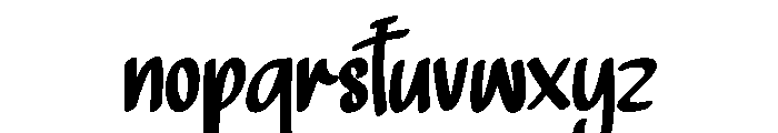 Overstreet Font LOWERCASE