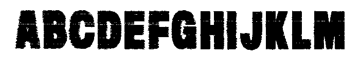 Overush Bad Print Regular Font UPPERCASE