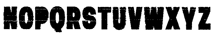 Overush Bad Print Regular Font UPPERCASE