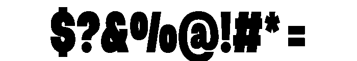 Overush Regular Font OTHER CHARS