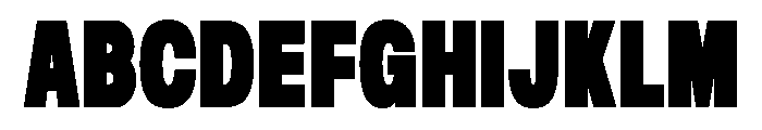 Overush Regular Font UPPERCASE