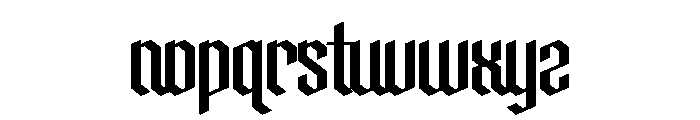 Overwork Font LOWERCASE