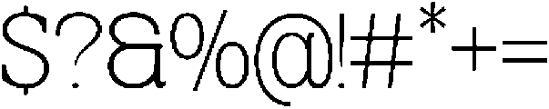 OV Blink Extra Light otf (200) Font OTHER CHARS