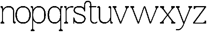 OV Blink Extra Light otf (200) Font LOWERCASE