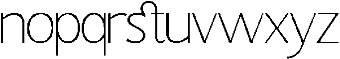 OV Mathos Thin otf (100) Font LOWERCASE