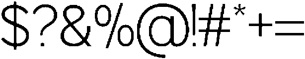 OV movga Extra Light otf (200) Font OTHER CHARS