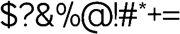 OV movga Light otf (300) Font OTHER CHARS