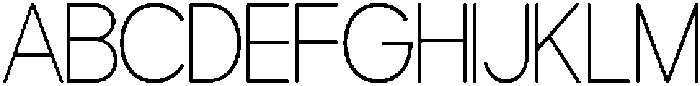 OV movga Thin otf (100) Font UPPERCASE