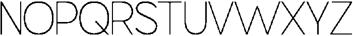 OV movga Thin otf (100) Font UPPERCASE