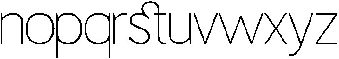 OV movga Thin otf (100) Font LOWERCASE