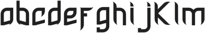 OVER GORNERED Regular otf (400) Font LOWERCASE