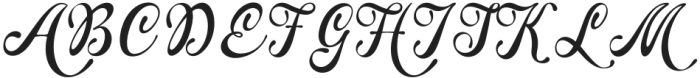 Ovelyned-Regular otf (400) Font UPPERCASE