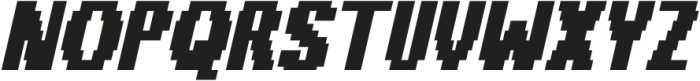 Overbit-Italic otf (400) Font UPPERCASE