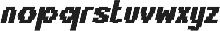 Overbit-Italic otf (400) Font LOWERCASE