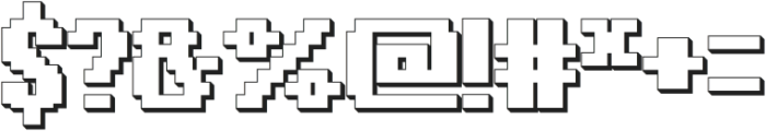 Overbit Shadow otf (400) Font OTHER CHARS
