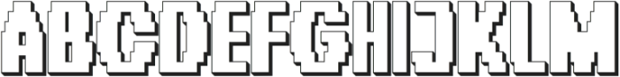 Overbit Shadow otf (400) Font UPPERCASE
