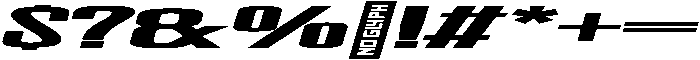 Overcast Sans Super Wide Italic otf (400) Font OTHER CHARS