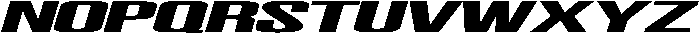 Overcast Sans Super Wide Italic otf (400) Font UPPERCASE