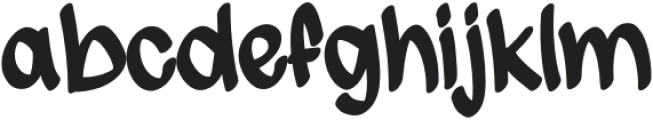 Overdrive Regular otf (400) Font LOWERCASE