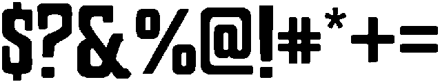 Overland Regular otf (400) Font OTHER CHARS