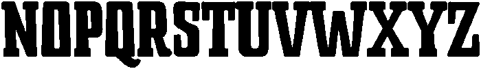 Overland Regular otf (400) Font LOWERCASE