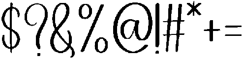 Overnight Regular otf (400) Font OTHER CHARS