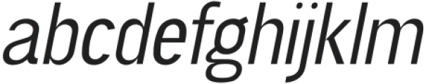 overmature grotesk Thin Italic otf (100) Font LOWERCASE