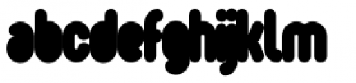 Oval Black Font LOWERCASE
