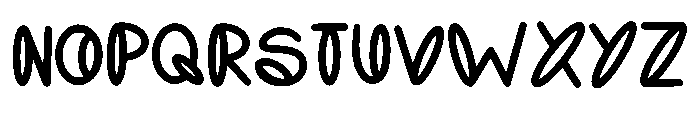 Oval Outlooks Regular Font UPPERCASE